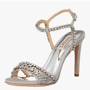 Badgley Mischka Marina Heeled Sandals Silver